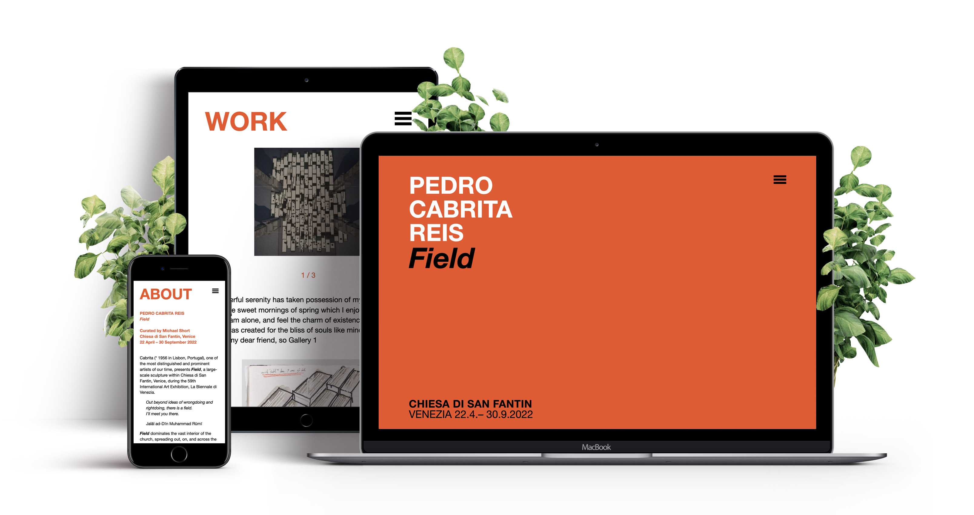 wald.pixel.werk Projekt, Cabrita Field Venice Ausstellungsbegleitende Webseite
